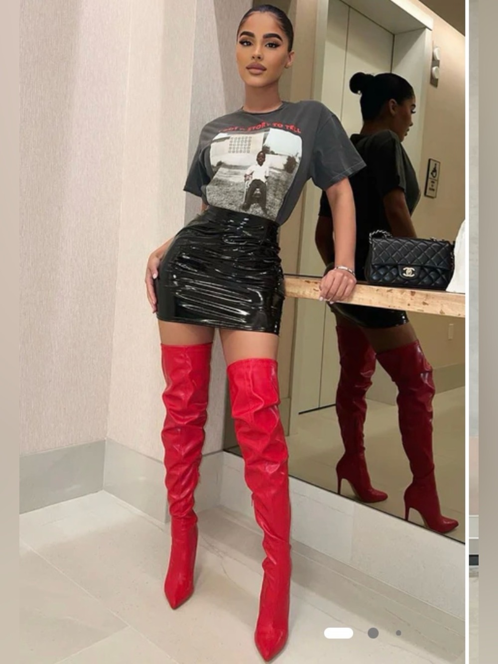 Black Boot Camp Skirt